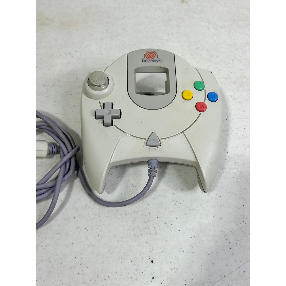 Sega Dreamcast HKT-7700 Wired Controller White Original OEM Video Game Pad